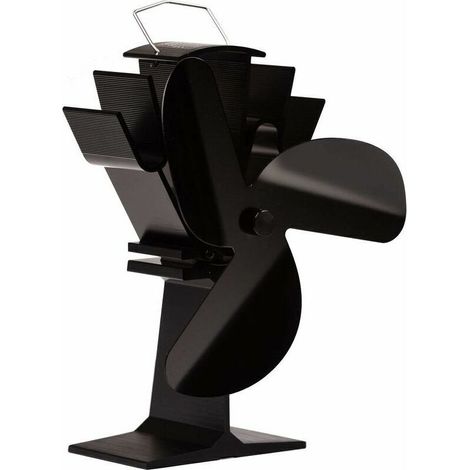 Heat-powered stove fan with 3 blades for fireplace/wood stove. (1/5)