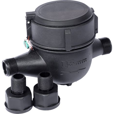 Wasserzähler Nylon-Mehrfachdüse G1/2 Drehflügeltyp Durchflussmessung Haushaltszubehör (1/5)