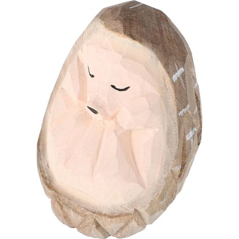 Holzigel Figur aus massivem vielseitigem Deko Element für