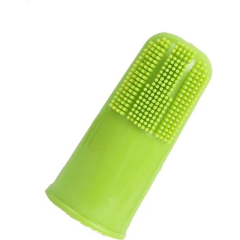 10 Brosses à Dents en Silicone pour Doigt, Soin Dentaire pour Chiens et Chats (1/4)