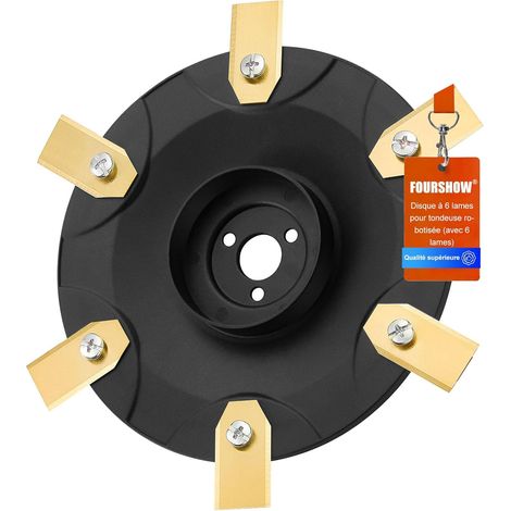 【Coupe Plus Efficace】Plaques de lames + 6 lames de rechange compatibles avec Husqvarna Automower pour 105 séries,tondeuse robotisée 587423601 pour tondeuse robotisée (1/5)