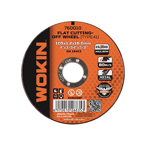 DISCO ABRASIVO TAGLIO FERRO PIANO 760 WOKIN - MM 230X22,2 H.MM 2 760023- 25 pezzi