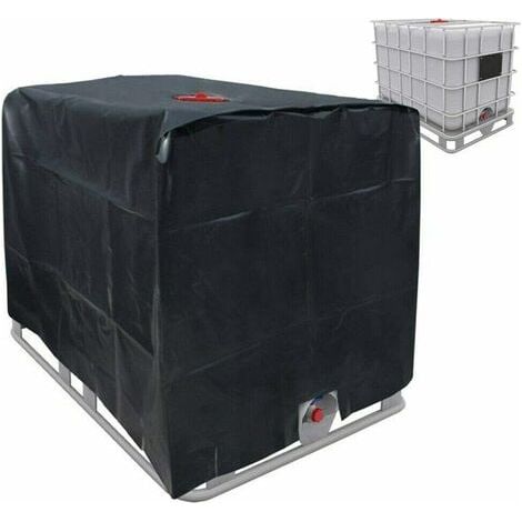 Bâche Couverture Réservoir IBC 120x100x116cm 1000L - 210D Étanche, Bâche de réservoir d'eau/Capot de Protection Cuve – Doublure argenté (1/5)