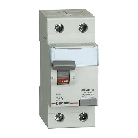 Bticino btdin G723AC25 – Reiner AC-Differenzialschalter 2P 25A 30mA