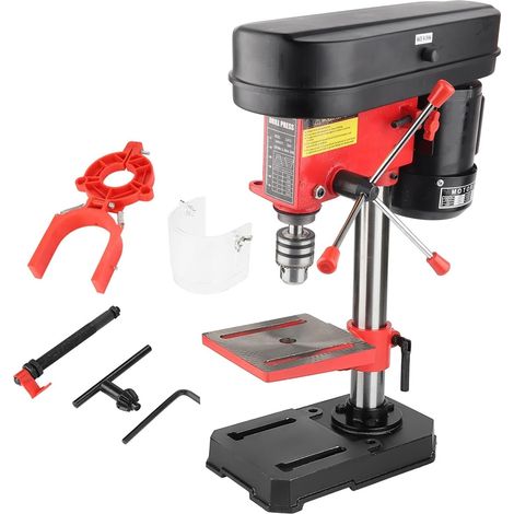Perceuse d'établi, perceuse d'établi, perceuse d'établi, Support monté sur établi, 350 W, 5 Vitesses, 50 mm, Outil de réparation d'établi (1/5)