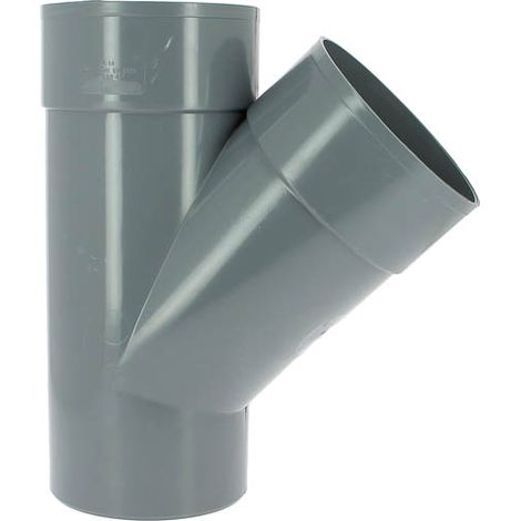 Adequa – Coude de raccordement mâle-femelle 45° Ø160 en PVC lisse – Raccord évacuation pour espaces confinés – Circonférence femelle anti-ovalisation