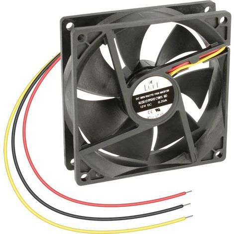 Ventilatore 12vdc 60x60x60x10mm 3fili a frizione Luft Kld012pp060gswh