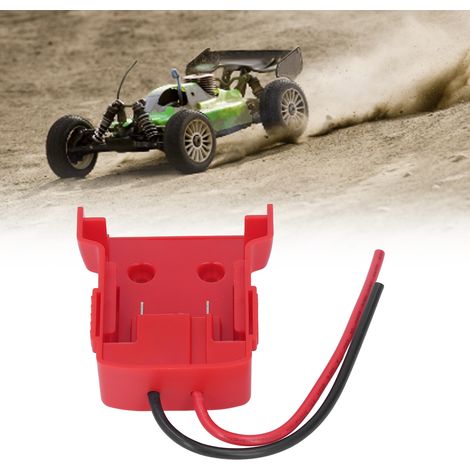 Adapter für motorisierte Räder mit Sicherung und Anschlüssen für Milwaukee M18 18V-Akkus. Kompatibel mit den Milwaukee M18 Lithium-Ionen-Akkus 48-11-1860 und 48-11-1850. Stromanschluss für ferngesteue (1/5)