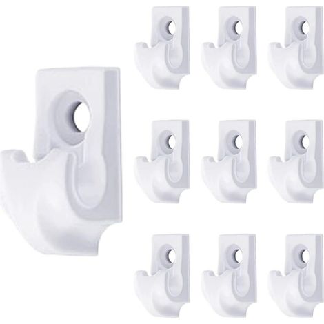 Crochets pour éclairage d'extérieur 10 supports pour câbles antidérapants pour charges fixe-lampe pour extérieur pour jardin pelouse terrasse cour clôture décorations de Noël bricolage