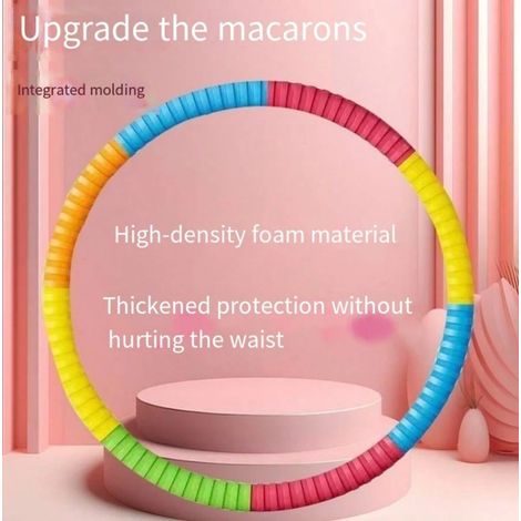 Hula cerceau pour les femmes peut vous aider à perdre du poids, mincer votre estomac, prendre du poids, macaron fitness (1/3)