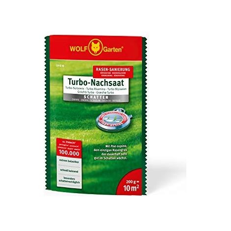 WOLF-Garten 3826610 LR-S 10 TURBO-Rechsaat SHADOW per 10 m² 1 pz. (1/4)