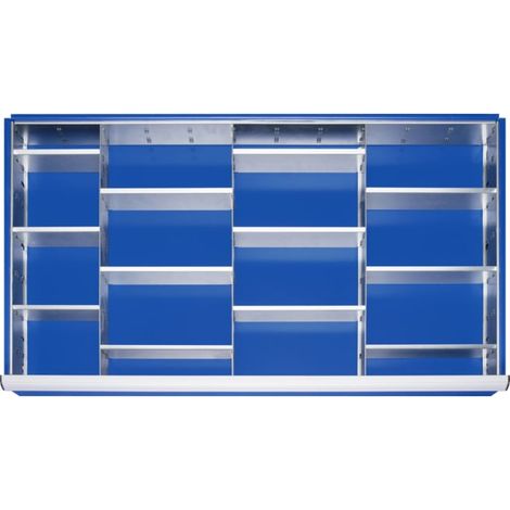Kit de compartimentation Rau pour tiroirs Tiroir-XXL H 60-90mm 3 séparations + 12 parois enfichables