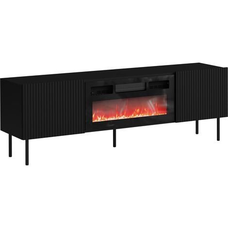 Mueble TV Ratio, Negro, Número de puertas: 0, Número de cajones: 0, 180x58x42cm, LED (1/5)