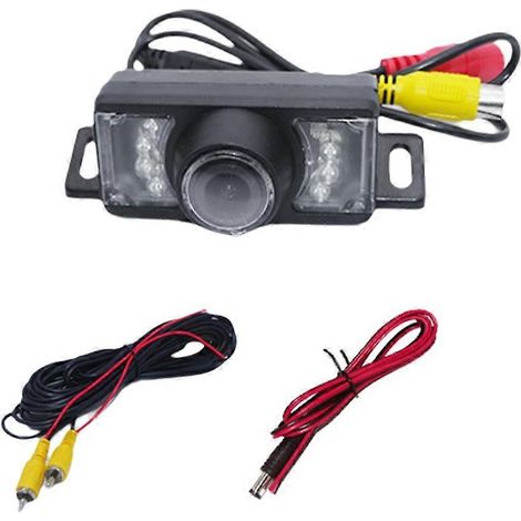 Cámara de visión trasera para coche CCD CVBS con soporte para matrícula con línea de regla, cámara de marcha atrás para coche B308 (1/5)