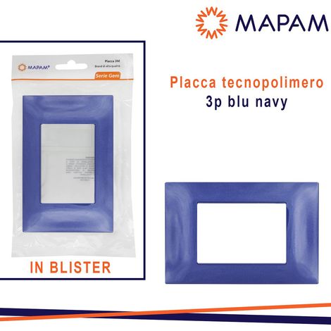 PLACCA 6003-10 3P NAVY/VMR-PLN IN BLISTER
