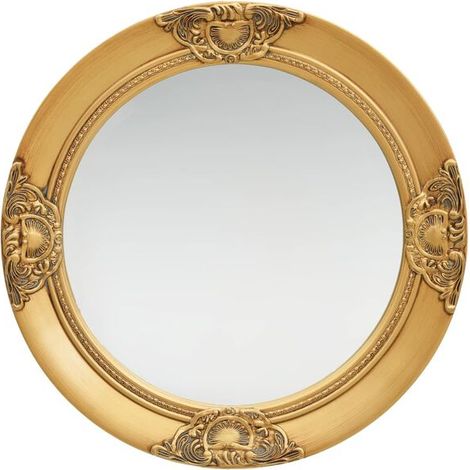 Miroir mural de style baroque, 50 cm, doré (1/5)