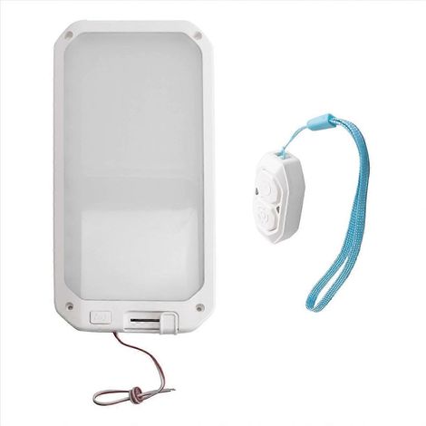 Spot de plafond encastré de type dôme, intensité variable 12-24 V, avec fonction mémoire, ultra-plat, pour camping-car, caravane ou bateau. (1/5)