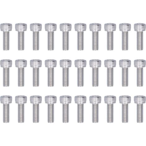 Kit de 30 vis à tête cylindrique hexagonale M5 en acier inoxydable A2 (M5 x 14) (1/5)