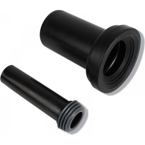 Vidage WC,18cm Jeu de manchettes pour cuvette suspendue,Tuyau d'égout + tuyau de chasse d'eau (1/5)