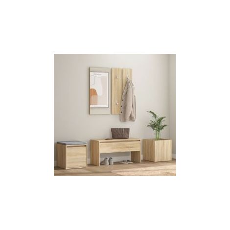 Ensemble de meubles de couloir Chêne Sonoma Bois d'ingénierie (1/5)