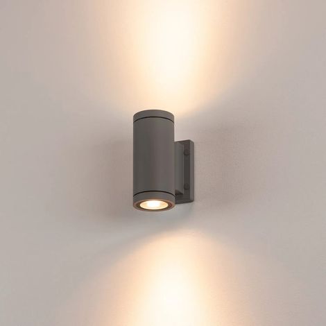 [GEBRAUCHT] B-Ware Slv Außenwandleuchte Halogen Gu10 70 W New Myra Wall Up & Down Anthrazit27 (1/2)