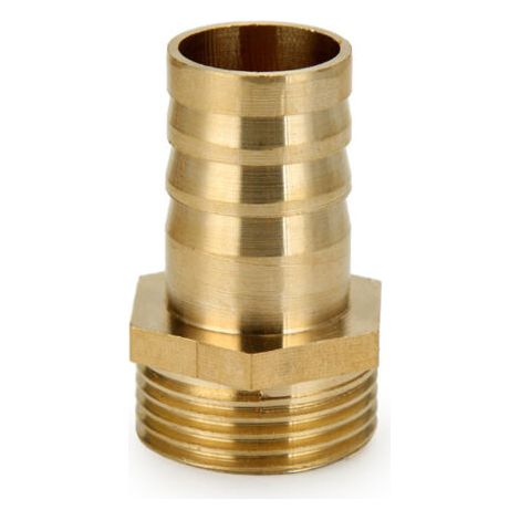 royaluxe-4pcs Raccord Cannelé Laiton Tuyau Connecteur Adaptateur 6mm4.5mm Barbeléx Mâle 1/4" G (1/2)