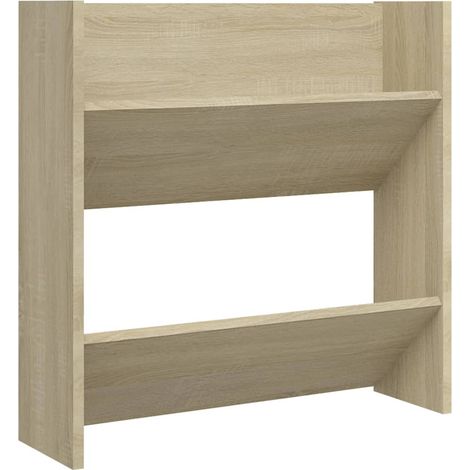 Meuble à chaussures,Armoire à chaussures murale Chêne Sonoma 60x18x60 cm Aggloméré CFW3265365 (1/5)