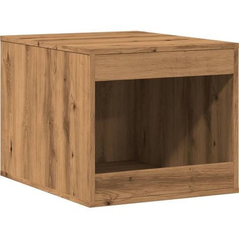 Caja de arena para gatos hecha a mano 47 x 59 x 42 cm marrón 020043305 (1/5)