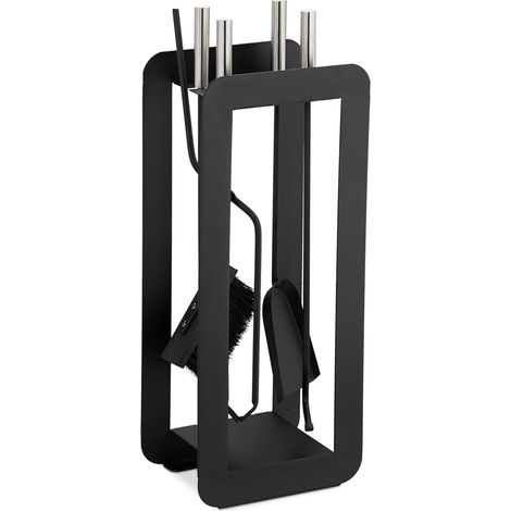 Soporte de fuego negro en 5 partes moderno (1/5)