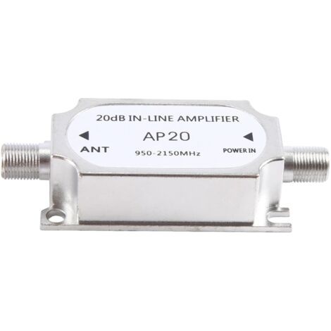 Amplificateur AP20 Satellite 20 DB, Amplificateur de Signal 950-2150MHZ pour Renforcer la Force du Signal des Câbles D'Antenne., 500424493 (1/5)