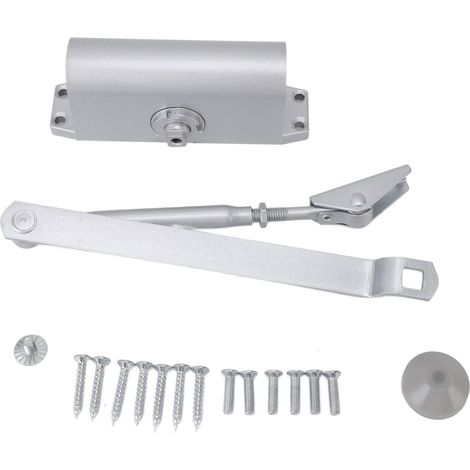 Ferme-porte automatique en aluminium moulé et acier laminé à froid, ressort de sécurité à 90 degrés (1/5)