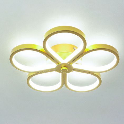 Plafonnier LED, plafonnier moderne, applique murale, lumières décoratives, lumière blanche 6000K (doré) (1/5)