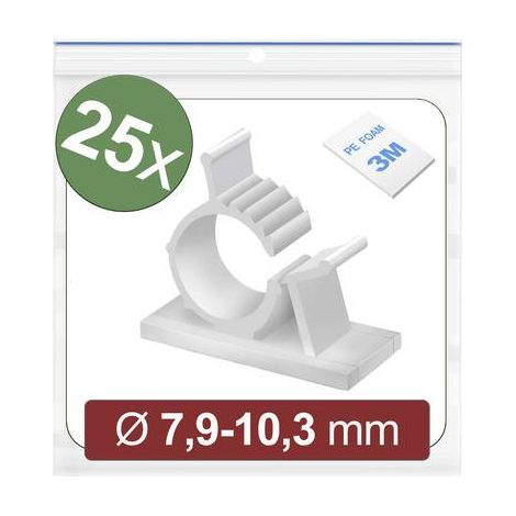 Soporte para cables Quadrios 24ca445 autoadhesivo diámetro 7.9 a 10.3 mm