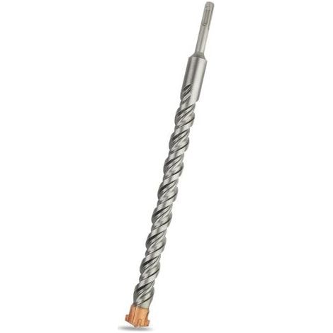 Foret SDS Plus 30mm x 350mm, Idéal pour Percer Dans le Béton, Brique, Pierre, Maçonnerie - 4 pointes en carbure, Accessoire Marteau Burineur (1/4)