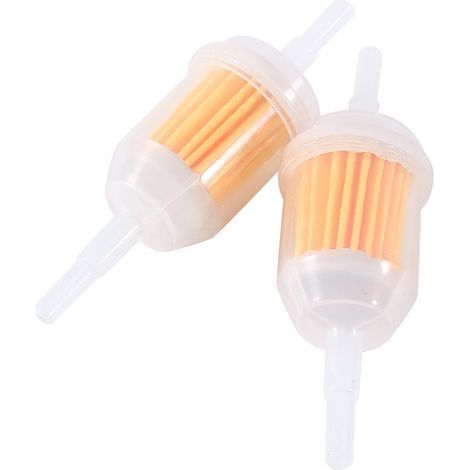 Paquet de 2 filtres à Essence en Ligne universels 1/4 x 5/16 Pouces Clair remplace Le Tube Filtre pour la Moto ATV Générateur Tondeuse Gazon-Filtre A (1/5)