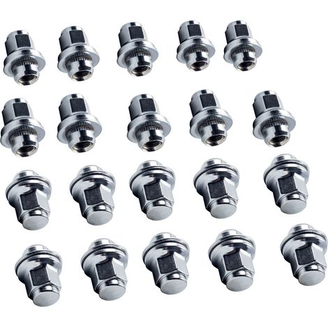 20PCS Roue En Alliage écrou Inox Cap for Jaguar S-type / X-type Chrome M12 X 1.5 (1/5)