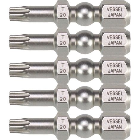 Embout De Vissage Impact Ball 30Mm T20 Boite De 5 Vessel