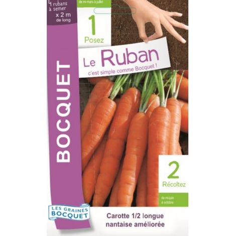 Carotte nantaise en ruban à semer - 15g
