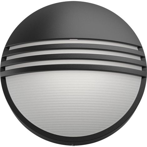 Philips Lighting Yarrow Lampada LED da Parete, Giardino ed Esterni, 6W, Nero