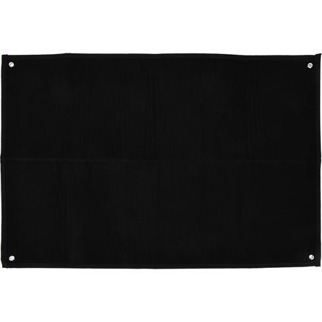 Panneau d'affichage mural pour patchs militaires - Porte-emblèmes à crochet et boucle noir