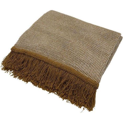Rideau Portiere - Toison d'Or - Ocre & Ecru - 140 x 240