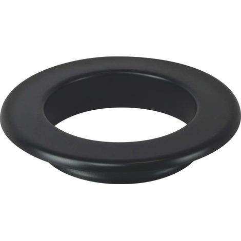 Save ROSONE DA PARETE PER STUFA A LEGNA PORCELLANATO PLUS LIGHT Col. Nero opaco Ø cm. 13