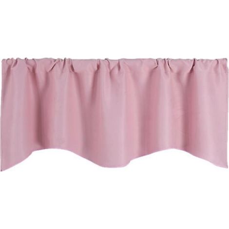 Panneau De Rideau - Polyester - 132x46 Cm - Rose - 2 Pièces (1/4)