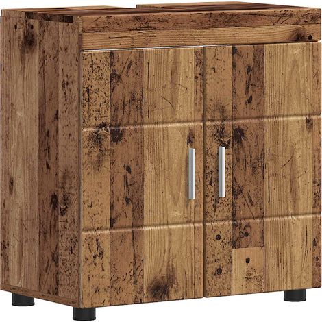 Maison Exclusive - Badezimmerschrank-Set TULUM Altholz 60 x 34 x