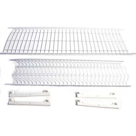 Escurridor de platos de acero plastificado de 76x23 cm