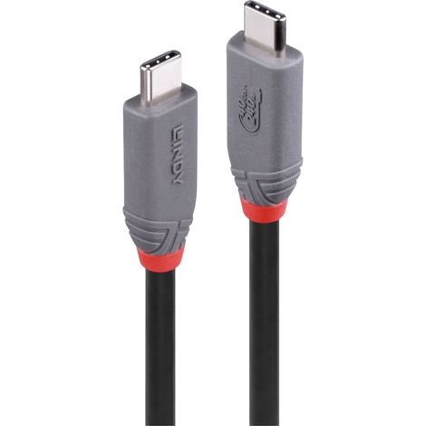 LINDY USB-C® Kabel USB4® USB-C® Stecker 2.00 m Schwarz 36958 (1/5)
