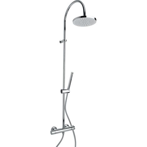Verchromte Duschsäule Mit Thermostatkartusche