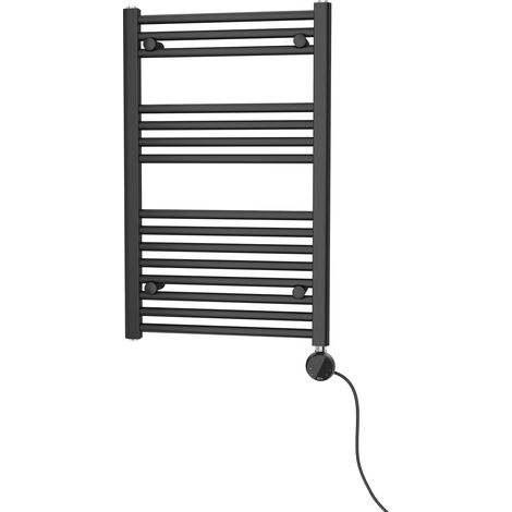 Toallero eléctrico ROCA Victoria 80x50 cm Negro mate - 300 W (1/2)