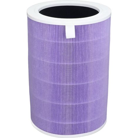 Filtre HEPA H13 pour purificateur d'air XiaoMi MiJia 1/2/3/Pro, cartouche violette avec charbon actif, pièce de rechange haute efficacité (1/5)