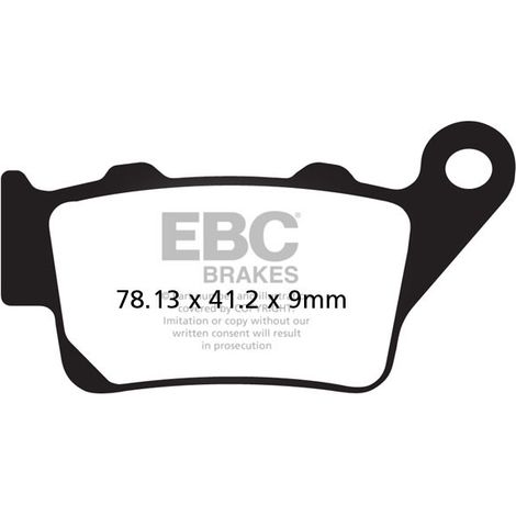 EBC SFA213 Roller-Bremsbeläge (Satz für 1 Bremsscheibe)